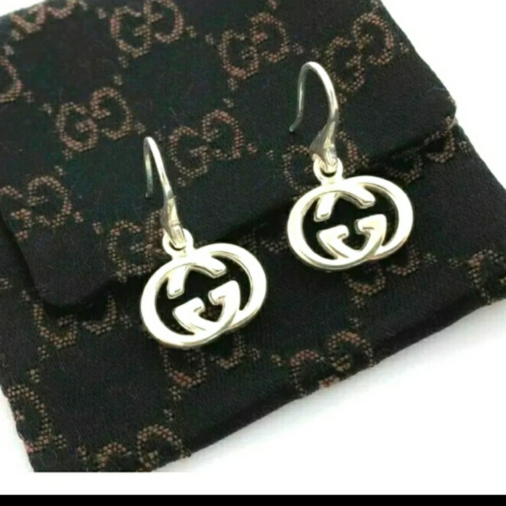 Gucci Double Gg On Trend Earrings Sterling Silver 925 688$
